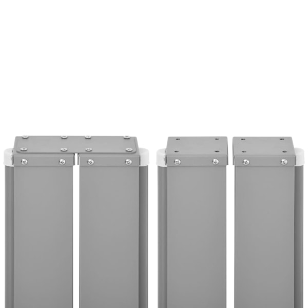 vidaXL Infällbar skärm 160x600 cm grå grå