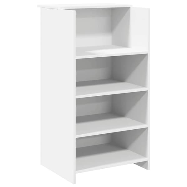 vidaXL Receptionsdisk vit 135x50x103,5 cm konstruerat trä Vit