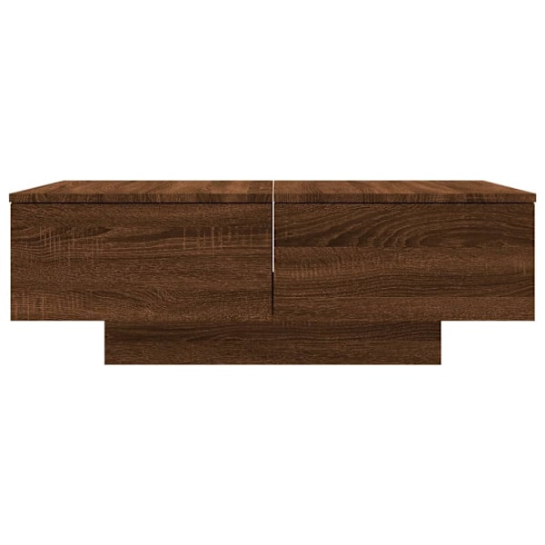 vidaXL Soffbord brunek 90x60x31 cm konstruerat trä Brun