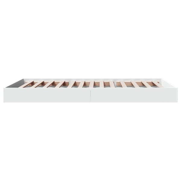 vidaXL Sängram vit 90x190 cm konstruerat trä Vit