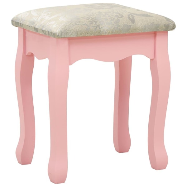 vidaXL Sminkbord med pall och 3 speglar rosa Rosa