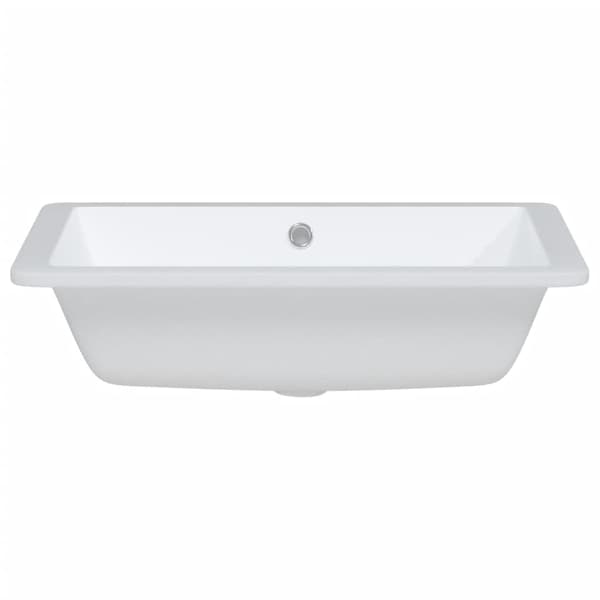 vidaXL Handfat vit 55,5x40x18,5 cm rektangulär keramik Vit