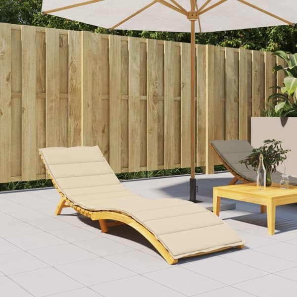 vidaXL Solsängsdynor Oxford tyg (100% polyester) Beige Beige