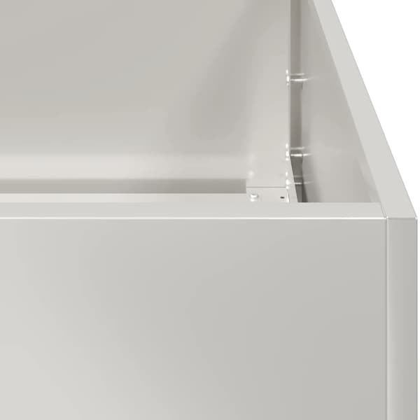 vidaXL Planteringskärl 80x40x80 cm rostfritt stål Silver