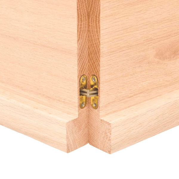 vidaXL Bordsskiva 160x50x(2-4) cm obehandlad massiv ek Brun