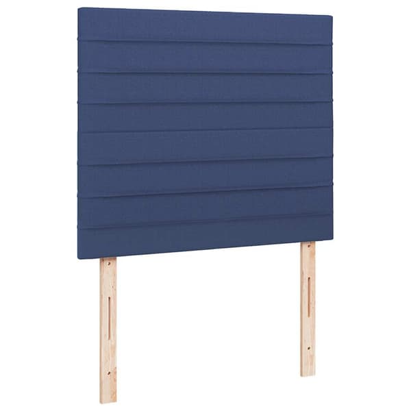 vidaXL Ramsäng med madrass & LED blå 120x190 cm tyg Blå