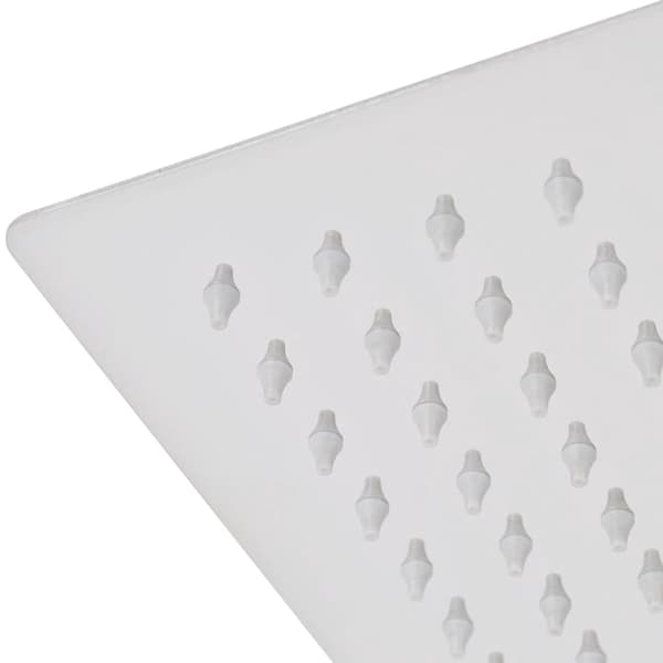 vidaXL Regnduschhuvud 2 st rostfritt stål 40x40 cm Silver