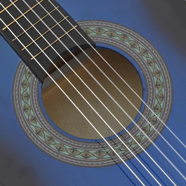 vidaXL Gitarr för nybörjare och barn klassisk blå 3/4 36" Blå