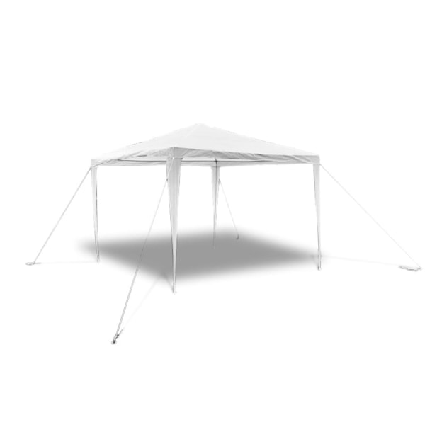 vidaXL Paviljong pyramid-tak 3 x m Vit