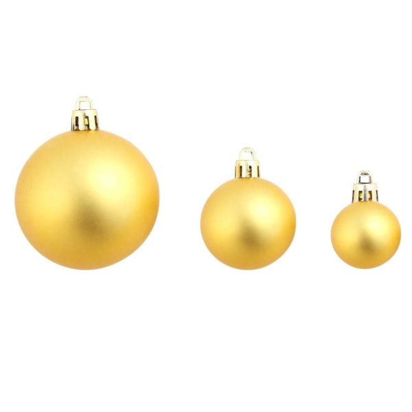 vidaXL Julgranskulor 100 delar set 3/4/6 cm guld Guld