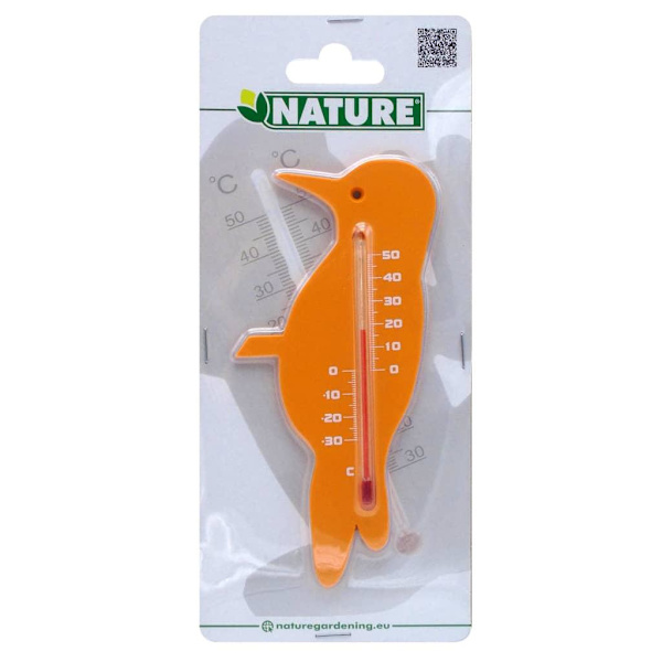 Nature Väggtermometer utomhusbruk fink orange Orange