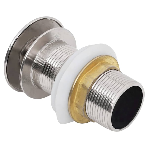 vidaXL Pop-up bottenventil utan överflödesfunktion krom 6,4x6,4x9,1 cm Silver