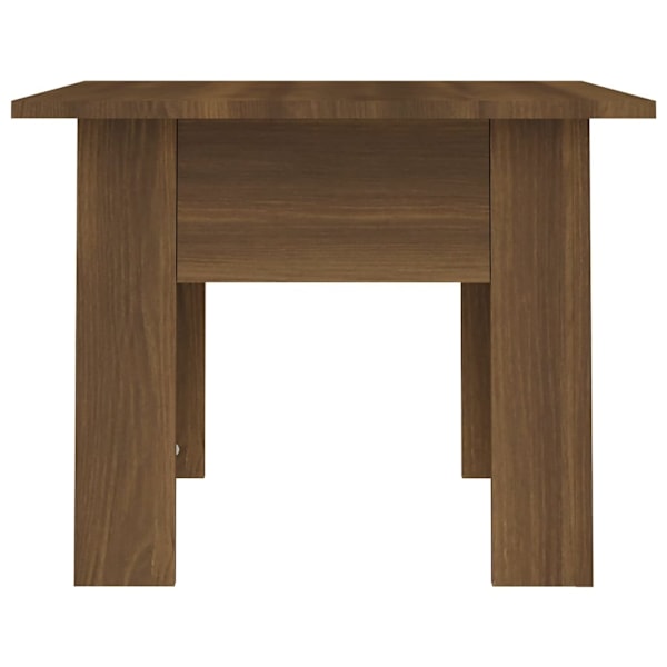 vidaXL Soffbord brun ek 55x55x42 cm konstruerat trä Brun