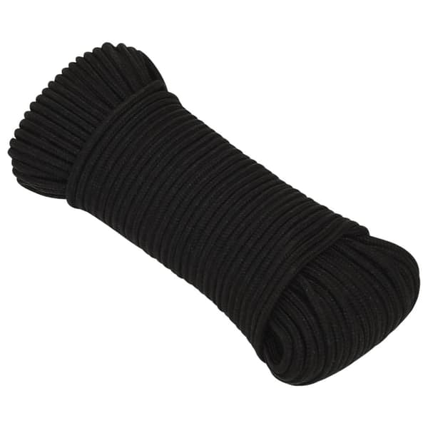 vidaXL Rep svart 5 mm 500 m polyester