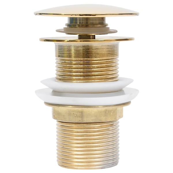 vidaXL Pop-up bottenventil utan överflödesfunktion guld 6,4x6,4x9,1 cm Guld