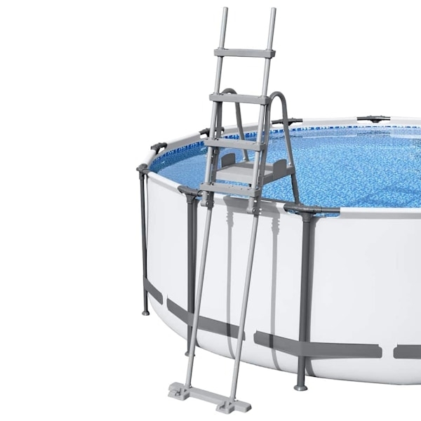 Bestway Poolstege Flowclear 4 steg 132 cm grå