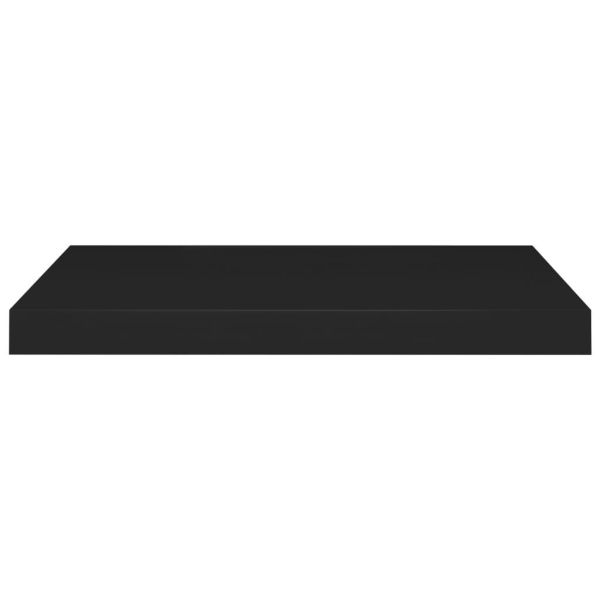 vidaXL Svävande vägghylla svart 60x23,5x3,8 cm MDF Svart