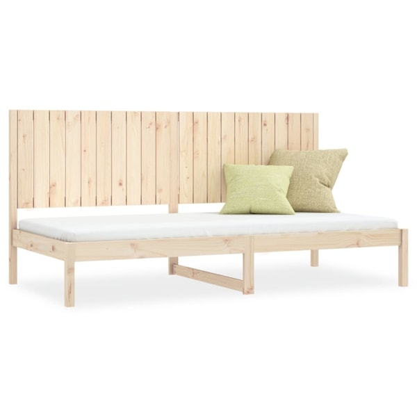 vidaXL Dagbädd 90x200 cm massiv furu Brun