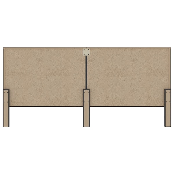 vidaXL Sänggavel mörkgrå tyg 200x200 cm grå