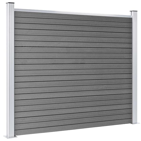 vidaXL Staketpaneler WPC 872x146 cm grå grå