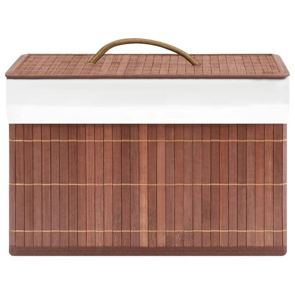 vidaXL Förvaringslådor bambu 4 st brun Brun