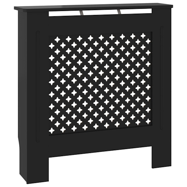 vidaXL Elementskydd MDF svart 78 cm Svart