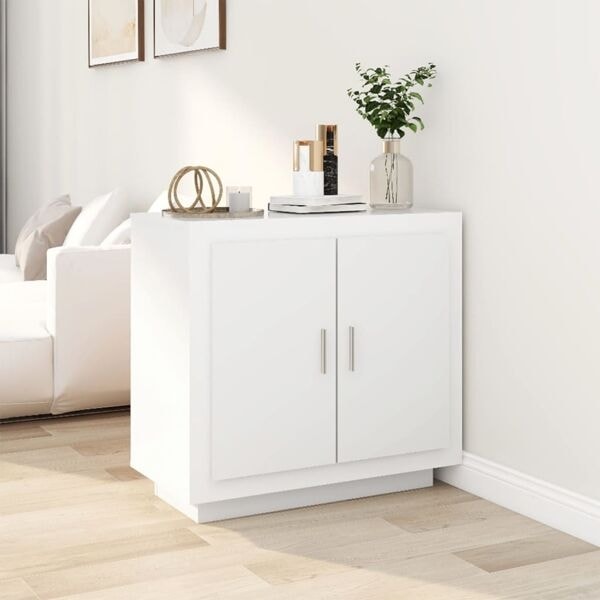 vidaXL Skänk vit 80x40x75 cm konstruerat trä Vit
