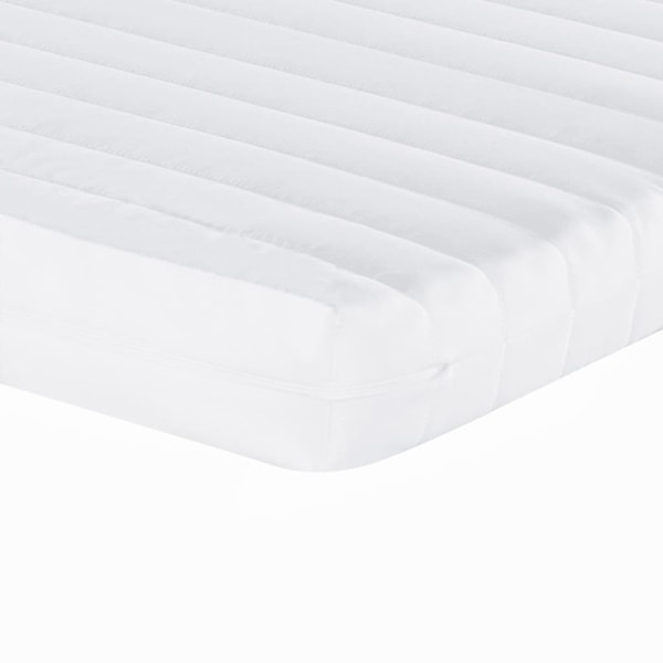 vidaXL Dagbädd med madrasser utdragbar svart 80x200 cm tyg Svart
