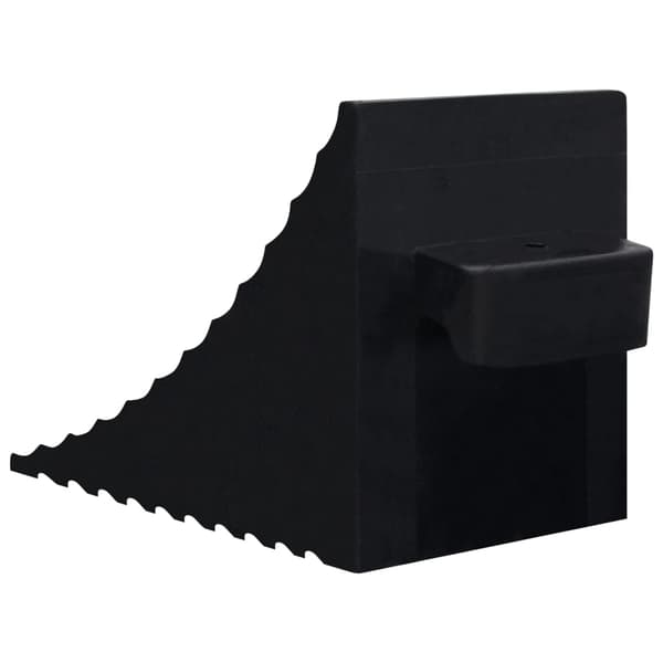 vidaXL Hjulstopp 2 st 29x16x19 cm gummi