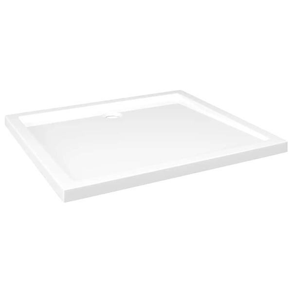 vidaXL Duschkar rektangulärt ABS vit 80x90 cm Vit