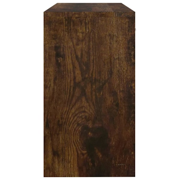 vidaXL Skrivbord lådor & skåp rökfärgad ek 100x40x73cm konstruerat trä Brun
