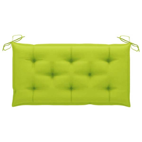 vidaXL 2-sits hammock med palmblad och dynor bambu 202 cm Grön