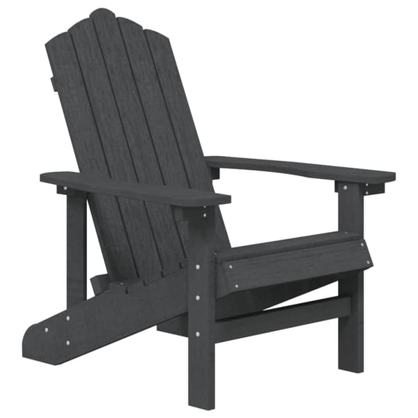 vidaXL Adirondackstol HDPE antracit Antracit