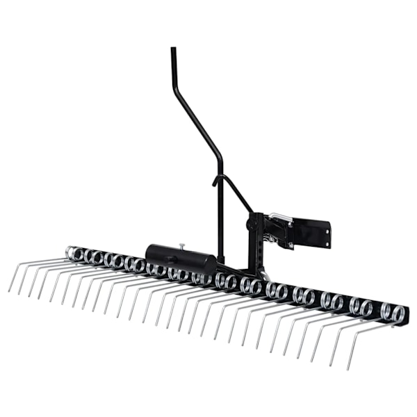 vidaXL Mossrivare för åkgräsklippare 109 cm Silver