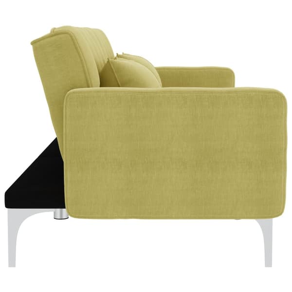 vidaXL Bäddsoffa i tyg grön Grön