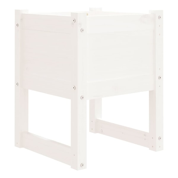 vidaXL Odlingslådor 2 st vit 40x40x52,5 cm massiv furu Vit