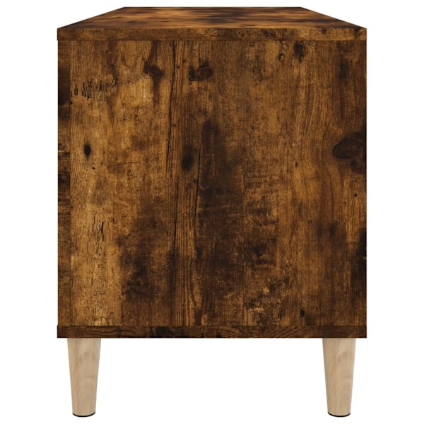 vidaXL Stereobänk rökfärgad ek 100x38x48 cm konstruerat trä Brun