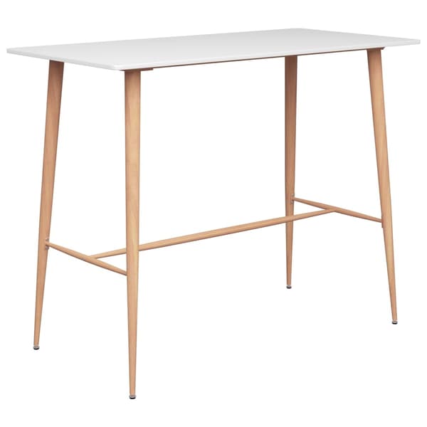vidaXL Bargrupp 7 delar vit Vit