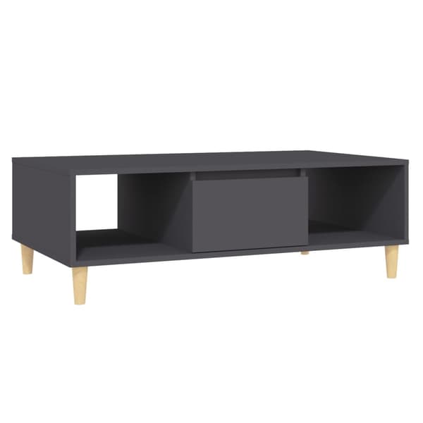 vidaXL Soffbord grå 103,5x60x35 cm konstruerat trä grå