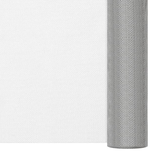 vidaXL Insektsnät rostfritt stål 80x1000 cm silver Silver