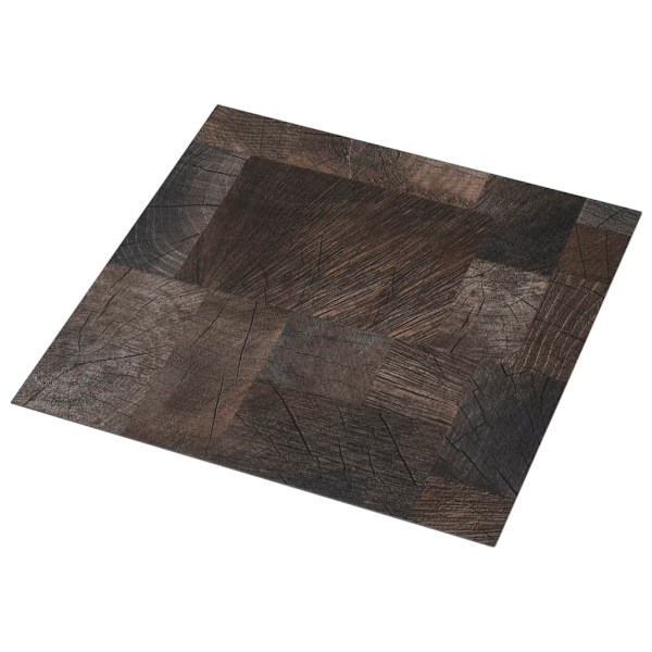 vidaXL Självhäftande golvplankor 20 st PVC 1,86 m² trästruktur Brun