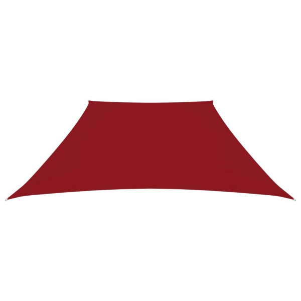 vidaXL Solsegel oxfordtyg trapets 2/4x3 m röd Röd