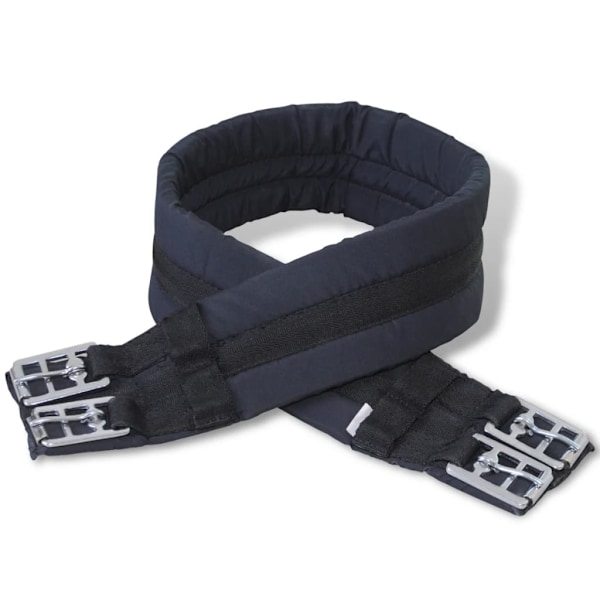 vidaXL Svart Ridsadel 16" Äkta läder 14 cm 5-i-1 Set Svart