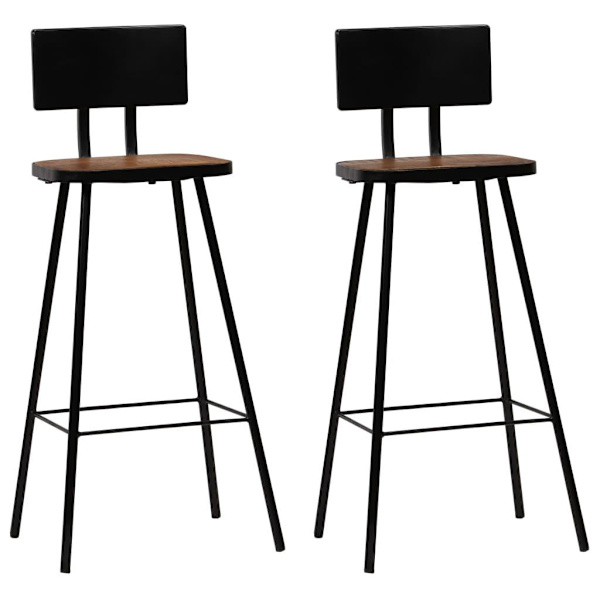 vidaXL Bargrupp 3 delar svart Svart