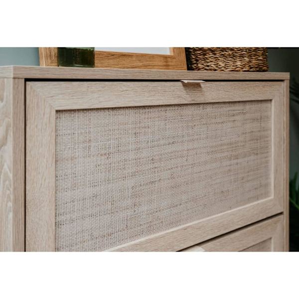 Finori Skobänk Bali 73A sonoma-ek och mönster Beige