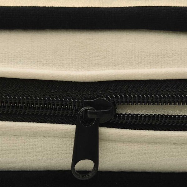vidaXL Hundsoffa Gräddvit 67x47x36 cm plysch Creme