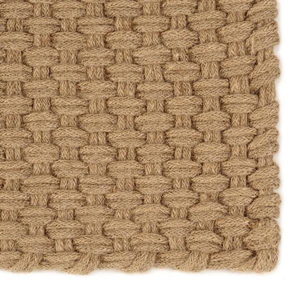 vidaXL Matta rektangulär naturfärg 120x180 cm jute Brun