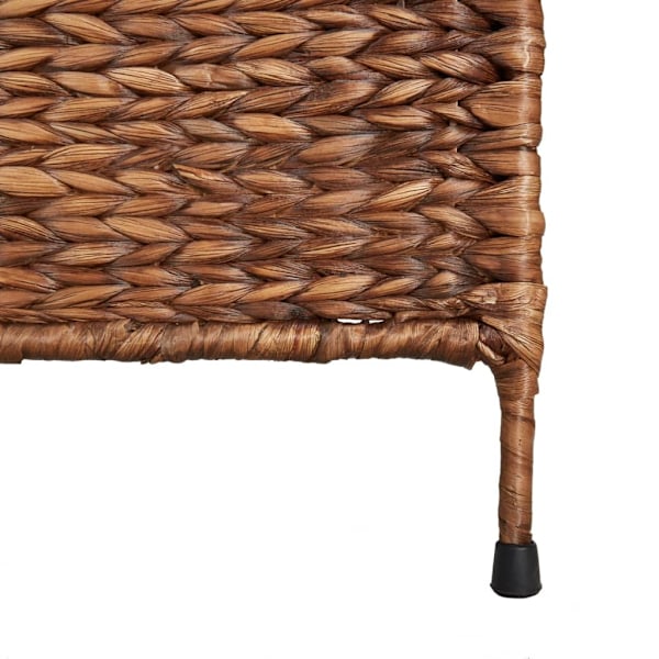 vidaXL Rumsavdelare 3 paneler brun 122x180 cm vattenhyacint Brun