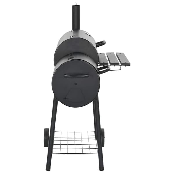 vidaXL Klassisk rökgrill BBQ Offset Svart