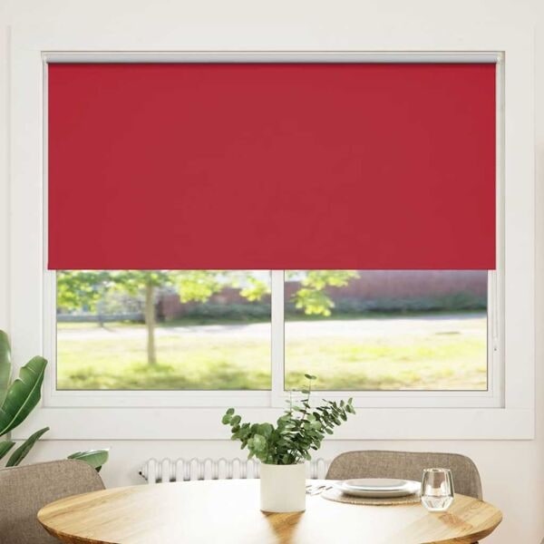 vidaXL Rullgardin röd 160 x 175 cm mörkläggande Röd